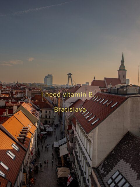 I need vitamin B! ❤️
B - ratislava.

visitbratislava bratislava slovakia europe