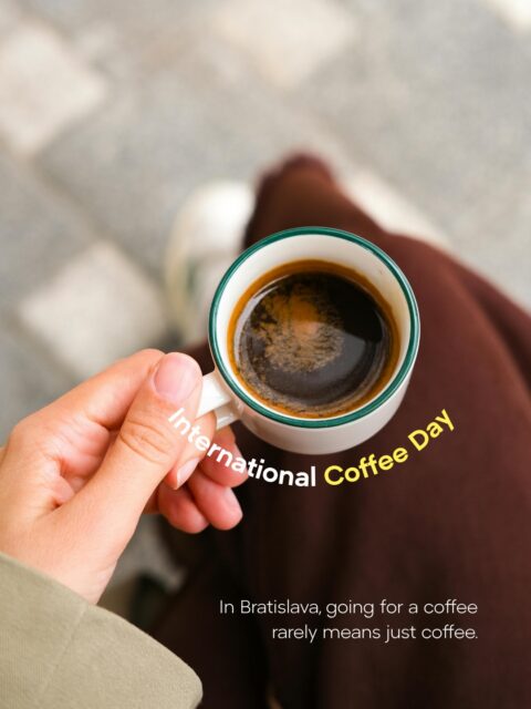 ☕ International Coffee Day

In Bratislava, a coffee can last an hour. Sometimes two. No rush. No agenda. Just good company and good conversation.

That's what „bratislavská kaviareň“ is all about.

Who's your favourite person to go for coffee with? ❤️
